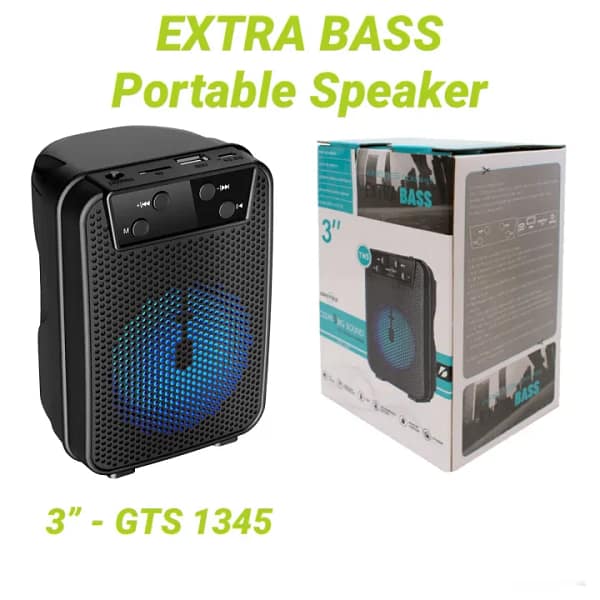 EXTRA BASS Bluetooth Speaker 3” GTS 1345